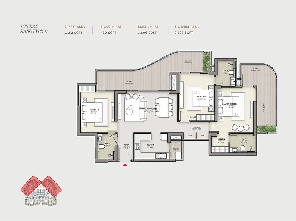 3BHK